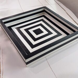 Black and White Geometric Wall Art